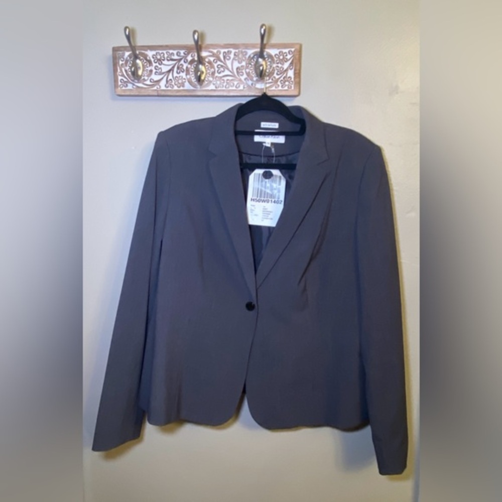 Women’s Calvin Klein Gray Suit Jacket Size 14 *NWT*